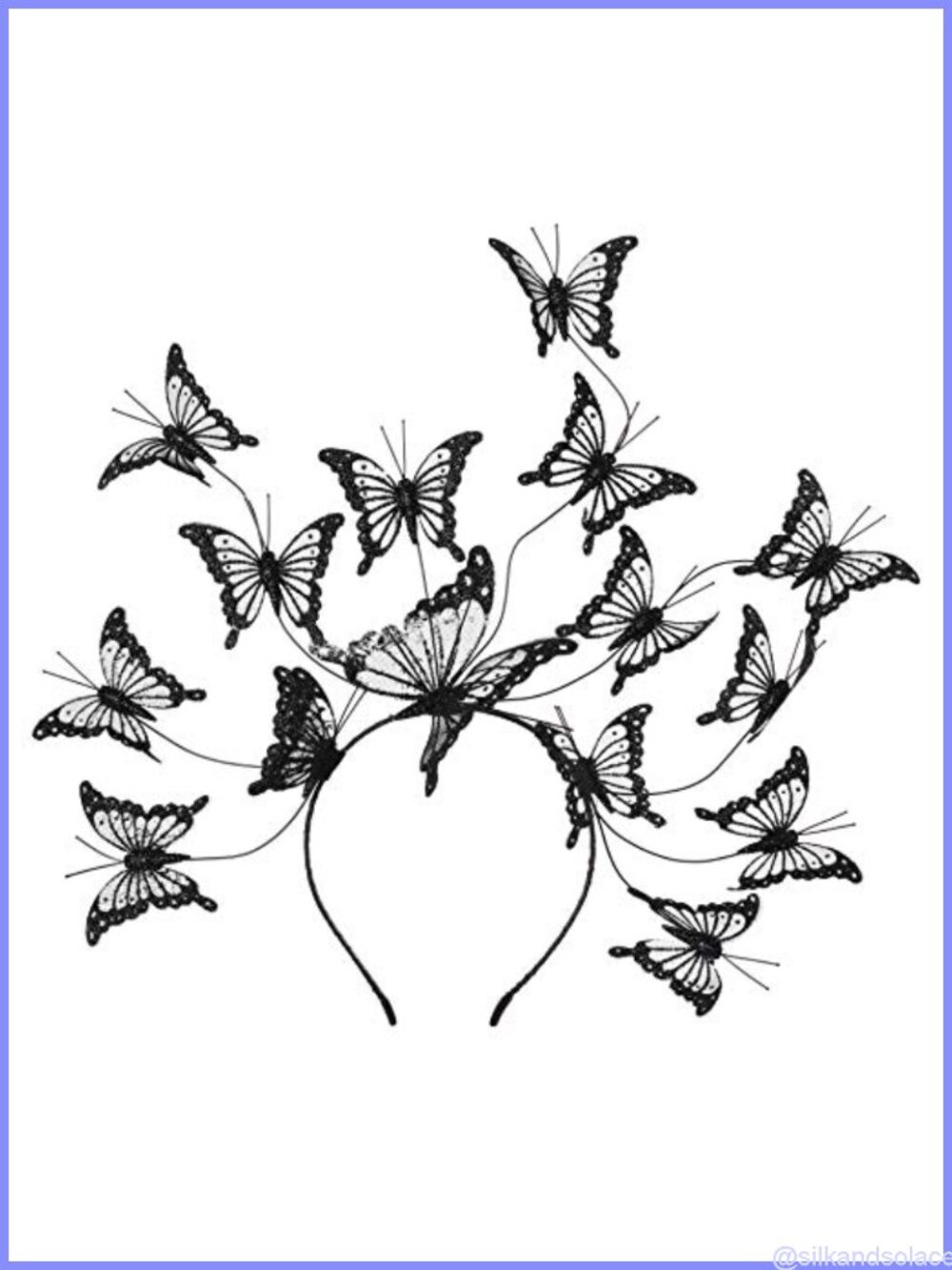 Butterfly Fascinator Headband Handcrafted Headpiece for Weddings Parties